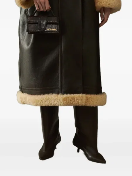 Kožni top Jacquemus smeđa