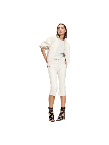 Spodnie Cynthia Rowley białe
