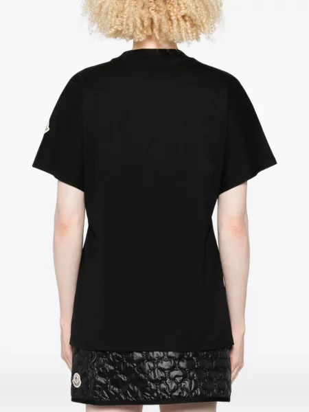 Tricou Moncler cu broderie negru
