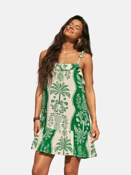 Friends Like These Rochie de vară crem verde