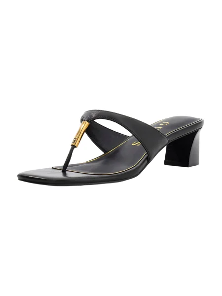 Usnjene japonke Guess YAIZA črna