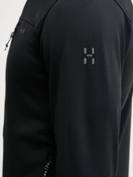 Однотонный свитер Haglofs с капюшоном черный