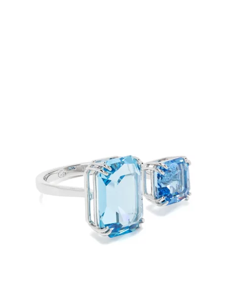 Inel Swarovski de cristal argintiu