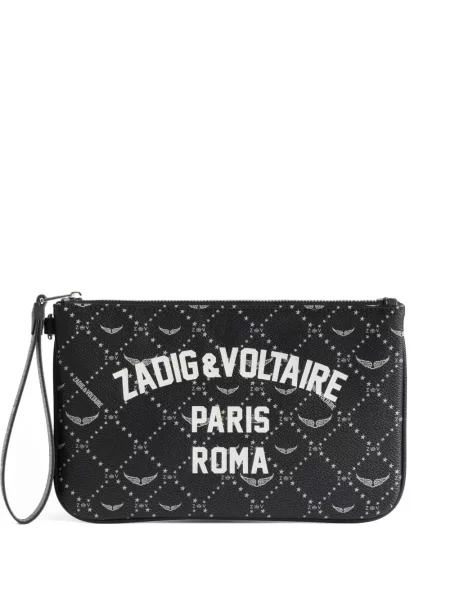 Geantă Zadig&voltaire cu imagine negru