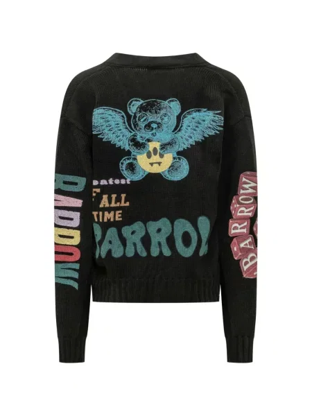 Cardigan Barrow cu imagine negru