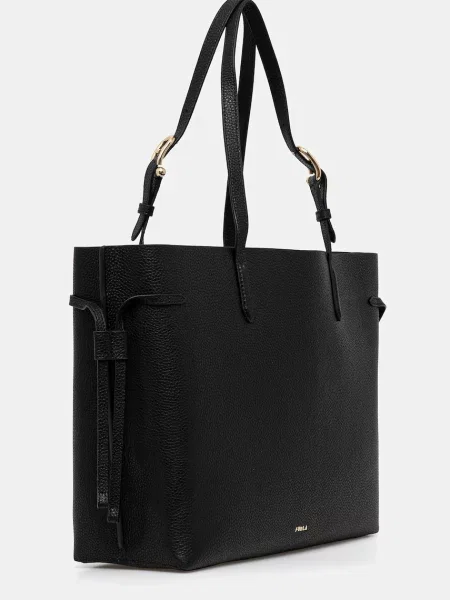 Furla torebka skórzana czarny