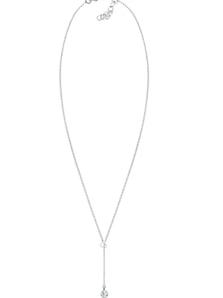 ELLI Verižica / transparentna srebrna
