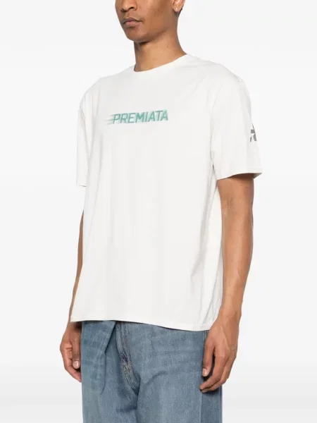 Grafic tricou Premiata cu imagine alb