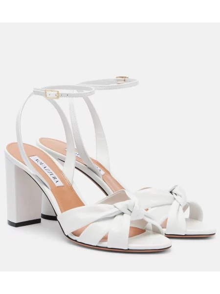 Sandale Aquazzura din piele alb