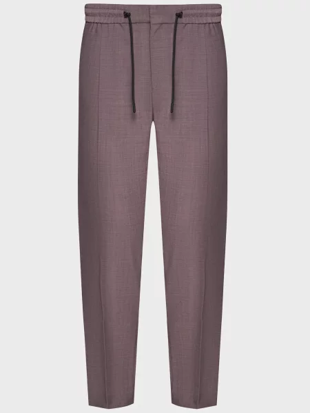 Вовняні штани Hugo фіолетові
