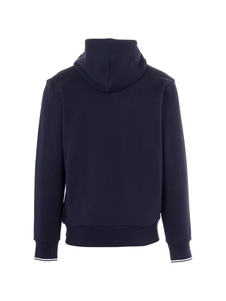 Hanorac cu glugă Fred Perry cu glugă albastru