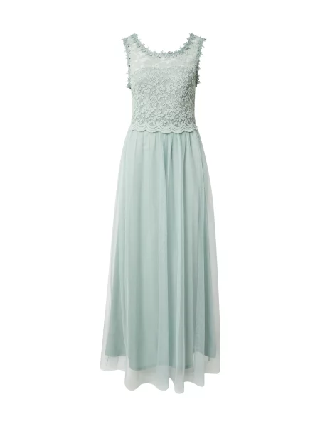 VILA Rochie de seară pastel verde