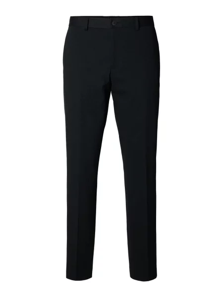 SELECTED Pantaloni cu dungă SLMLOMAIR' negru