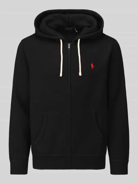 Bluza rozpinana Polo Ralph Lauren z logo polarowa czarna