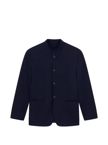 Geacă Giorgio Armani cu buzunare cu nasturi albastru