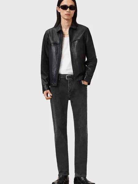 Дънки AllSaints IGGY мъжки черно