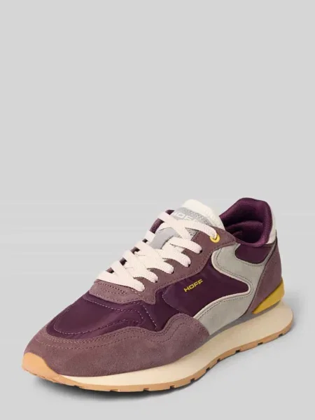 Sneakersy z mieszanki skóry z detalem z logo model City' Hoff