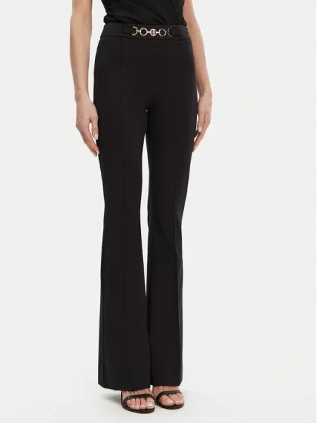 Fracomina Pantaloni din Flare Fit negru