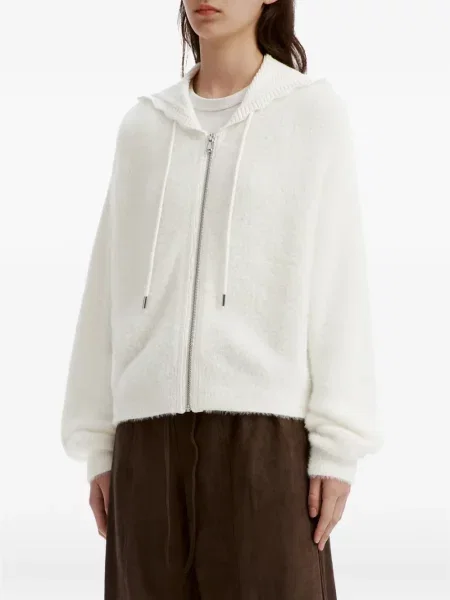Cardigan Tout A Coup cu glugă alb