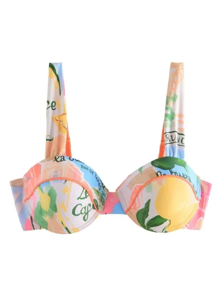 Lipsy Sutien costum de baie galben / verde / portocaliu alb