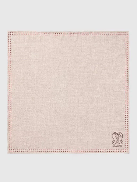 Шелковый двусторонний платок Brunello Cucinelli