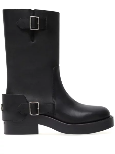 Botine Courreges din piele negru