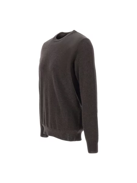 Sweter Kangra wełniany brązowy