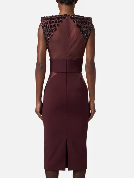 Платье Elisabetta Franchi бордовое