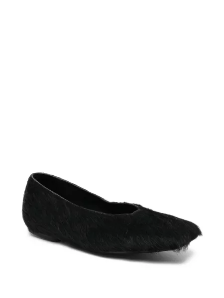 Balerinki Rick Owens skórzane czarne