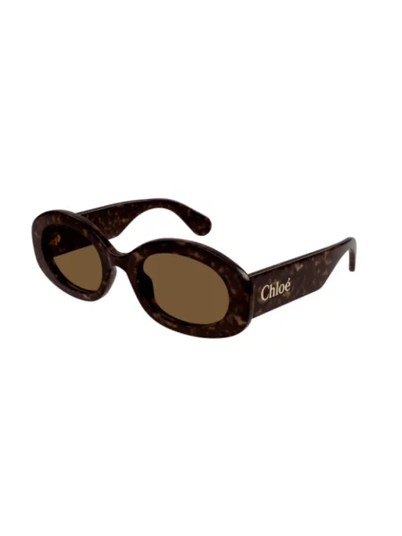 Chloé Akcesoria unisex ONE SIZE Ch Oval Okulary brązowy