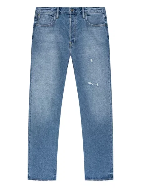 Blugi uzați Allsaints zdrențuiți albastru