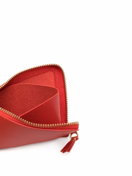 Kožená peněženka Comme Des Garçons Wallet oranžová