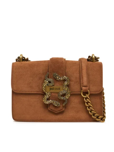 Just Cavalli Rankinė Iconic Snakes ruda
