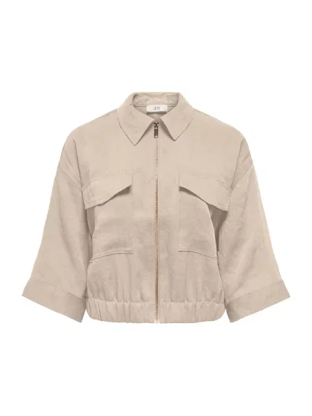 JDY Geacă de primăvară-toamnă JDYFINN kitt alb