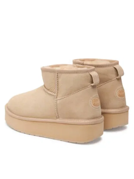 Dámske snehule EMU Australia Stinger Micro Flatform macadamia béžová