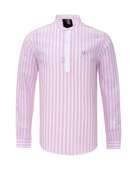 By Diess Collection Cămașă galben / roz / negru alb