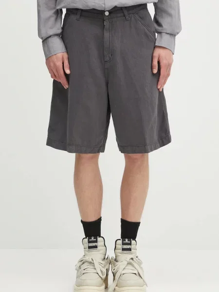 Carhartt WIP pantaloni scurți din amestec de in Cooper Short gri
