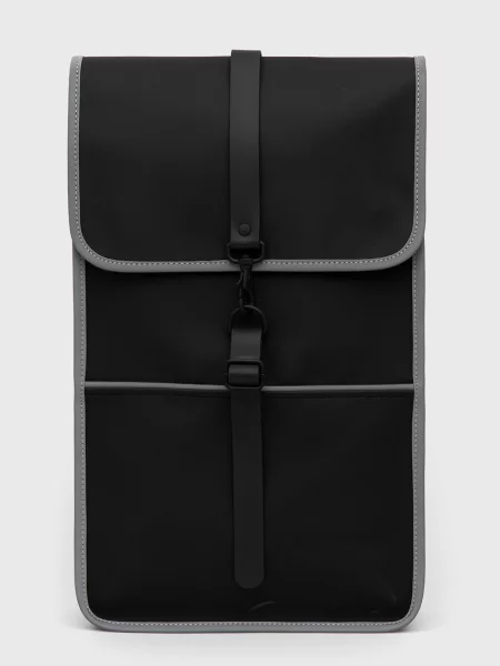 Раница Rains Backpack Reflective голям с изчистен дизайн черно