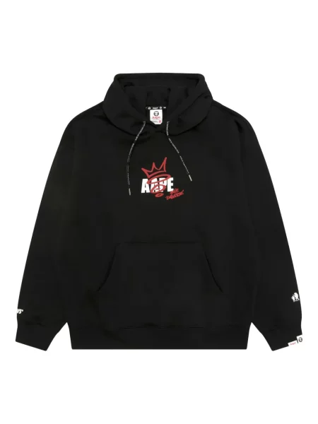 Hanorac cu glugă Aape By A Bathing Ape cu imagine negru