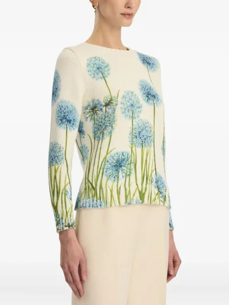 Pulover Oscar De La Renta alb