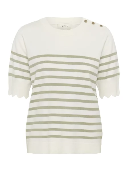 Cream Pulover CRVillea oliv alb