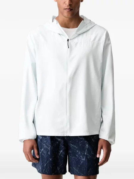Geacă The North Face cu glugă alb