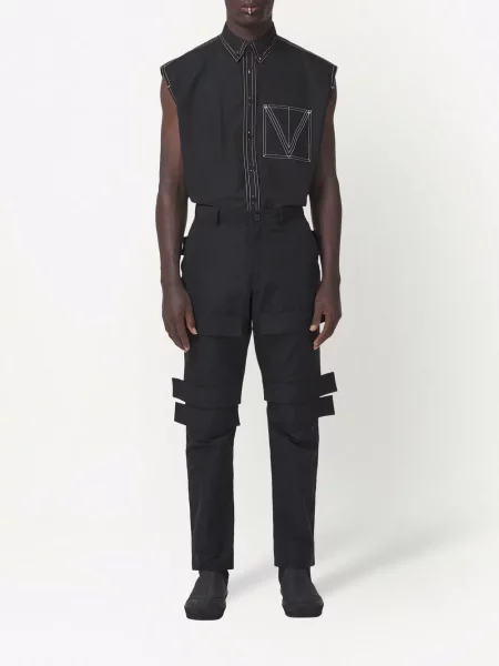 Cargo stiliaus kelnės Burberry juoda