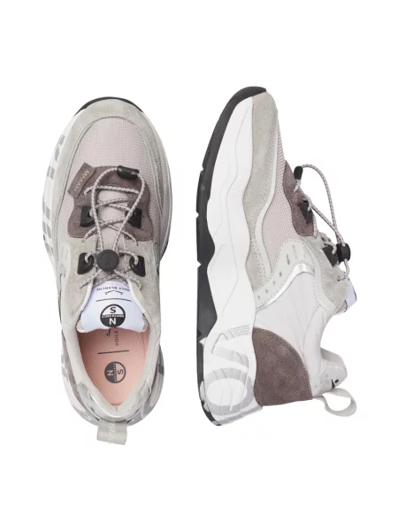 Sneakersy Voile Blanche skórzane szare