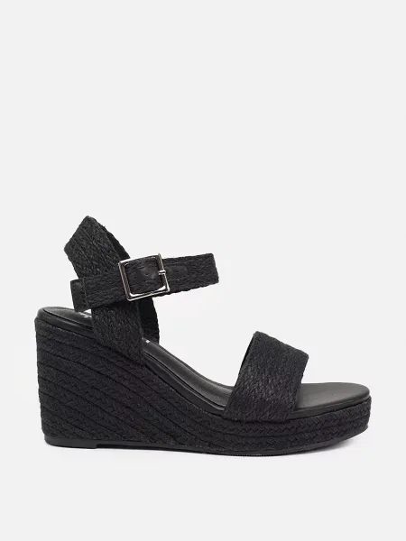 Босоніжки YUKI текстиль чорний