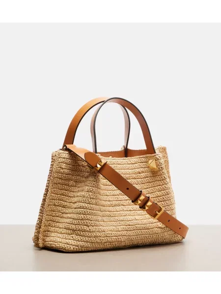 Geantă de mână Valentino Garavani mini bej