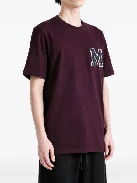 Tricou Moncler din jerseu violet