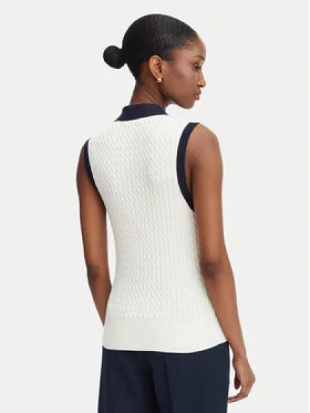 Tommy Hilfiger Megztinis Fine Gg Cable Kreminė