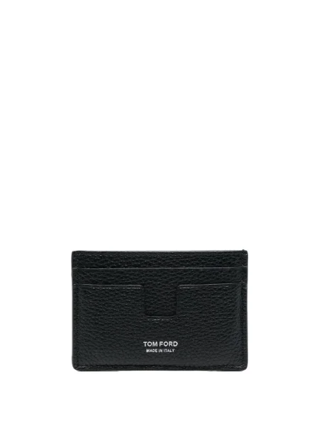 Portofel Tom Ford din piele cu imagine negru