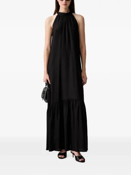 Rochie maxi Vicolo cu gât halter negru